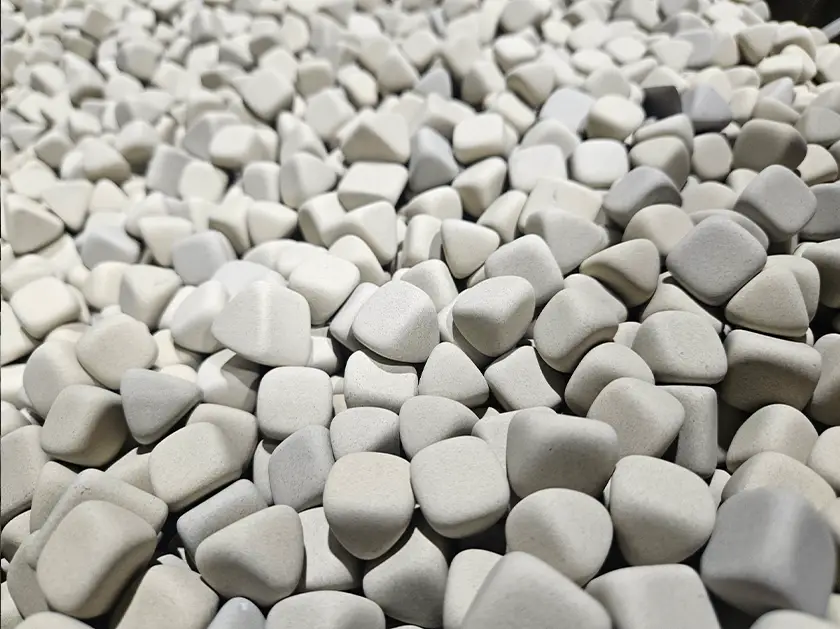 white substrate zoomed in